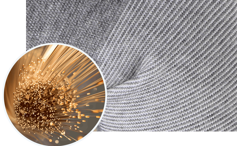 Thermo™recovery wear is made of high-quality "Black Diamond" bamboo charcoal fabric.