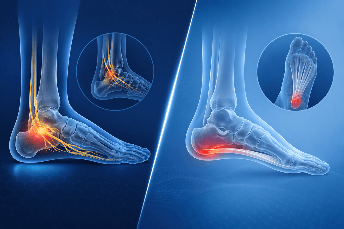 What’s the Difference Between Tarsal Tunnel Syndrome and Plantar Fasciitis?