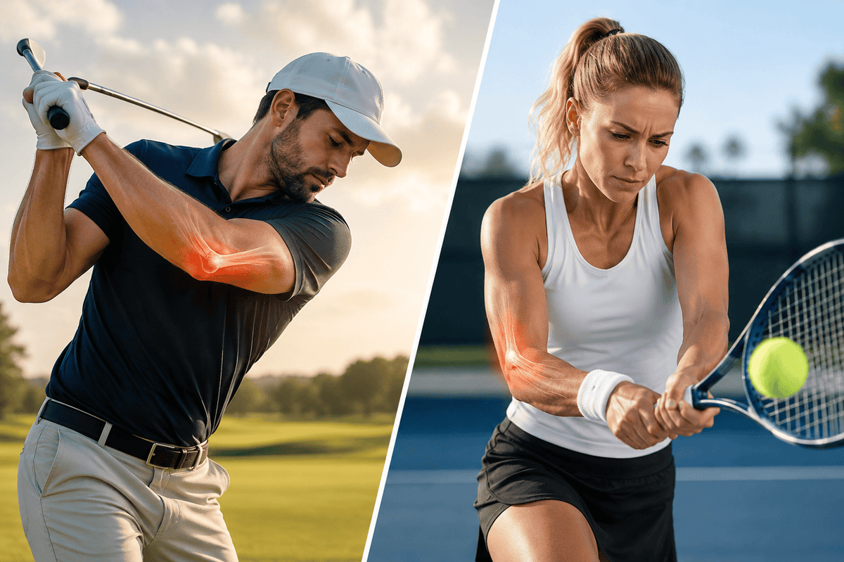 What’s the Difference Between Golf Elbow and Tennis Elbow? (A Full Recovery Guide)