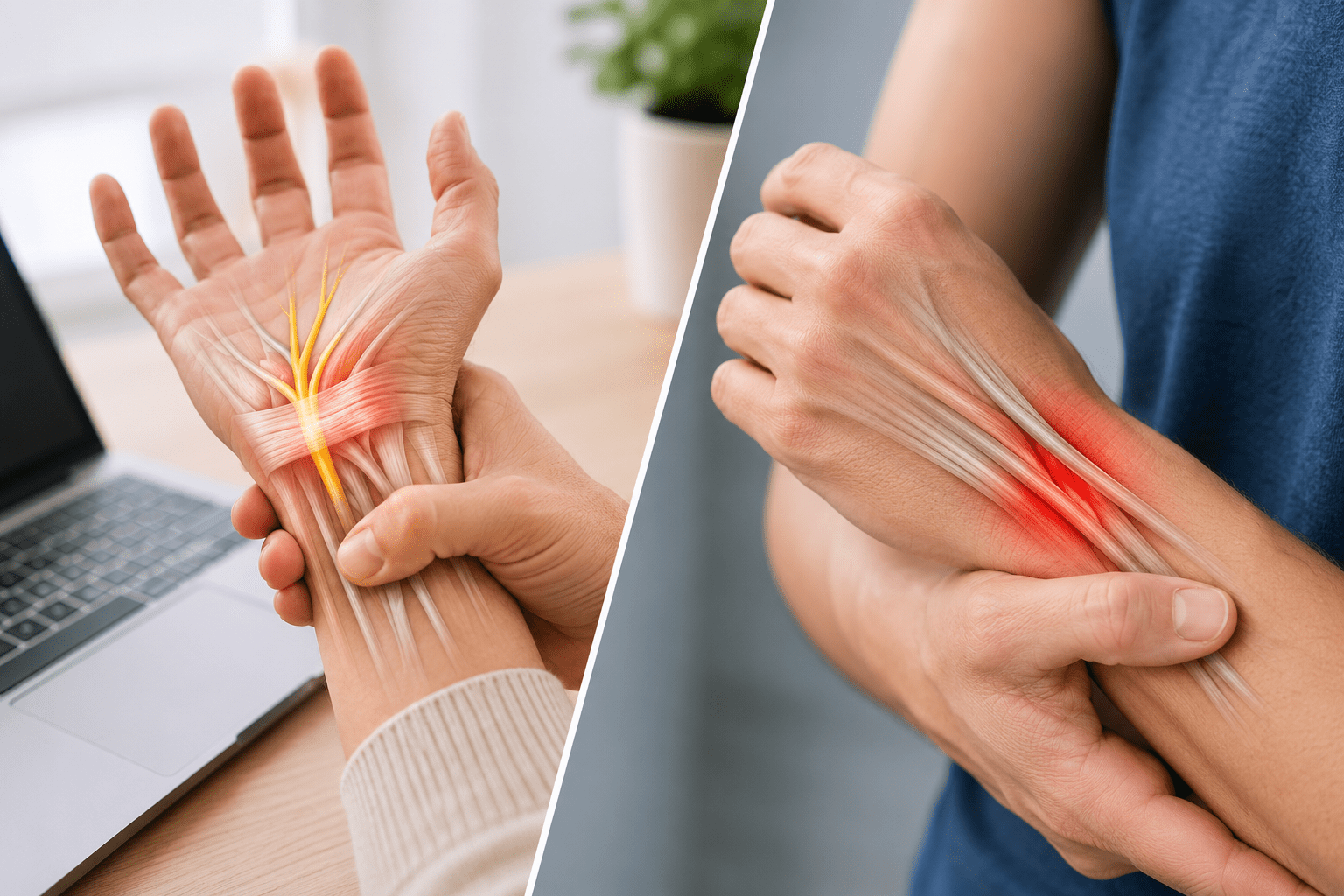 What’s the Difference Between Carpal Tunnel and Tendonitis?