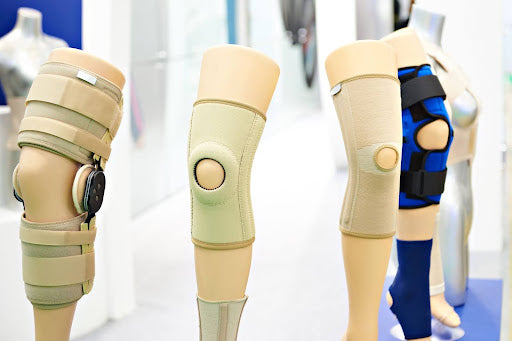 Different types of joint support apparel.
